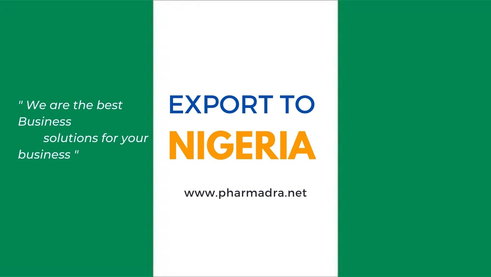 Nigeria-The Gateway-Pharma export